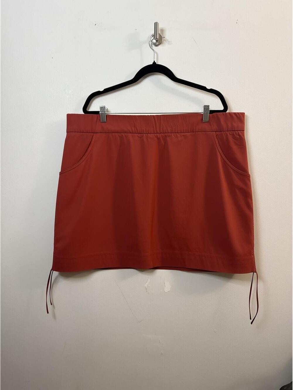 Columbia Women’s 3X Coral Orange Omni-Wick Athletic Skort Skirt Shorts Plus Size